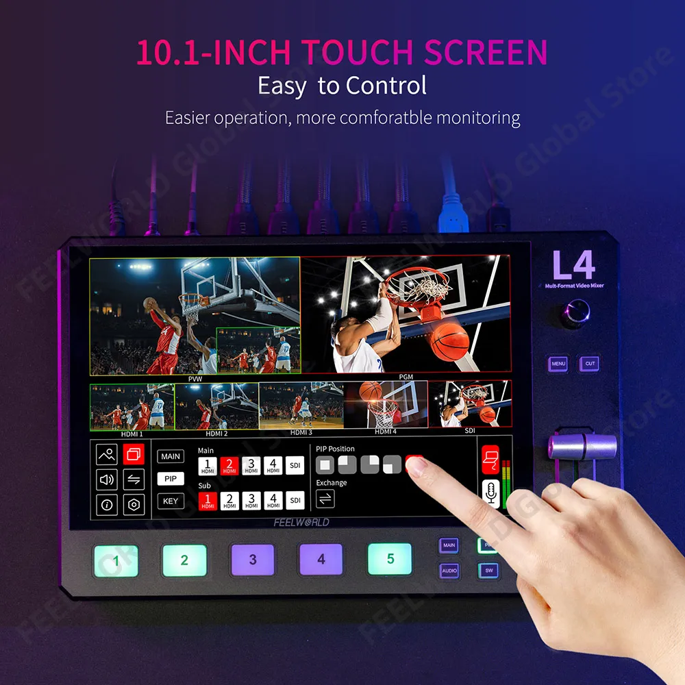 Feel world-كاميرا فيديو متعددة - مراجعة Hdmi Cable وسعره