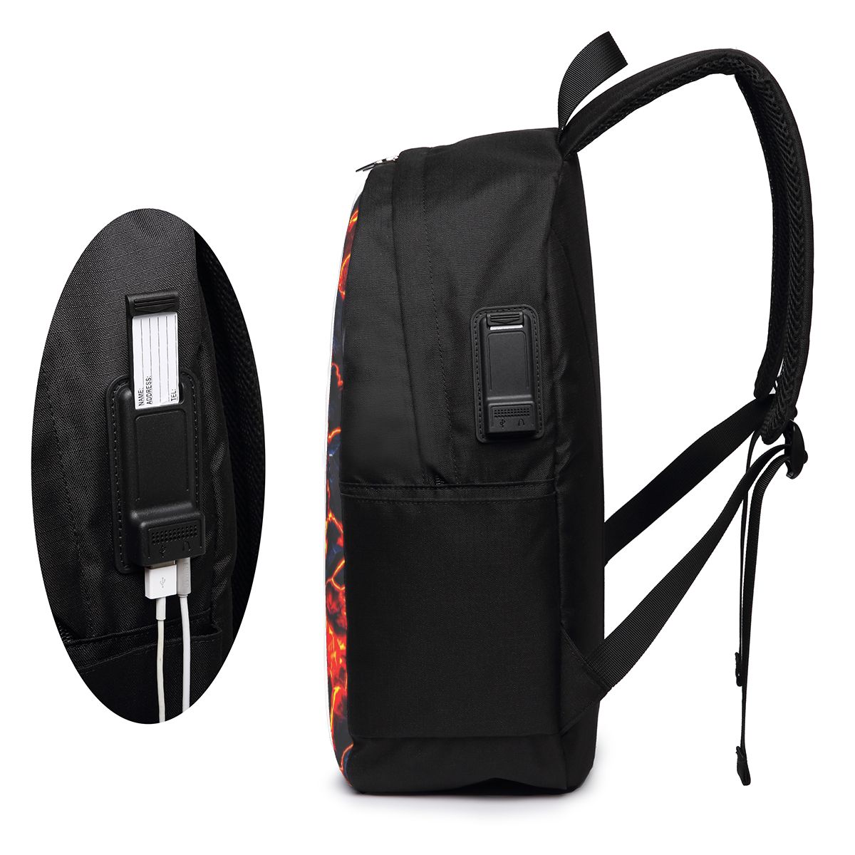 حقيبة ظهر بتصميم بركان الماغما - مراجعة Laptop Bag وسعره
