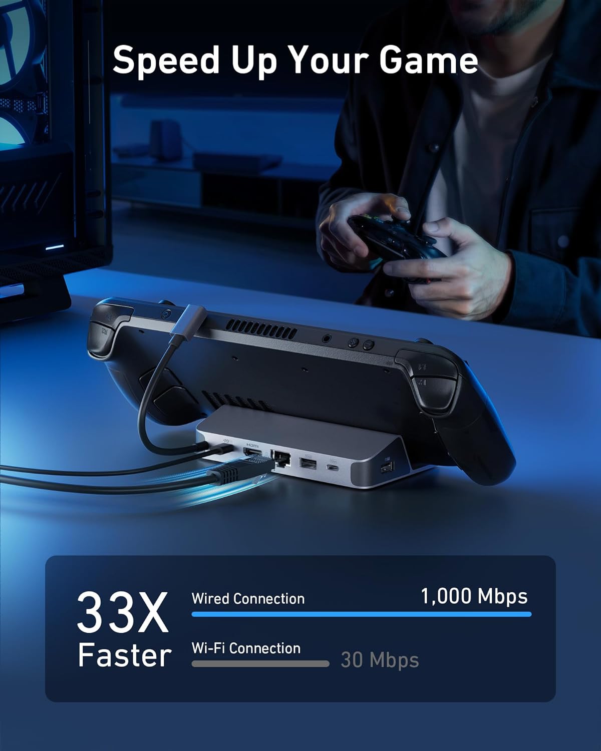 محطة شحن أنكر لـ Steam Deck/RO - مراجعة Usb C Hub وسعره
